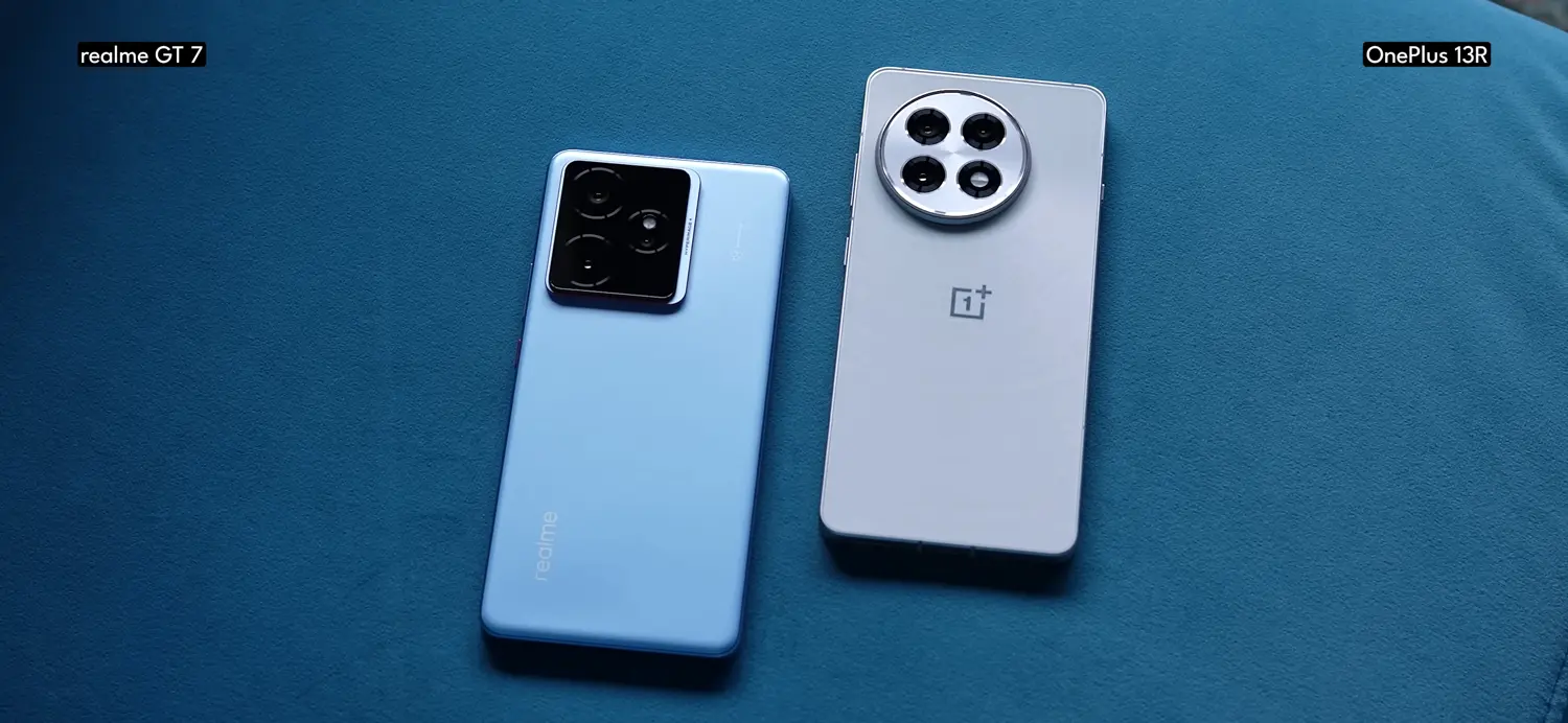 Realme GT 7 vs OnePlus 13R main image